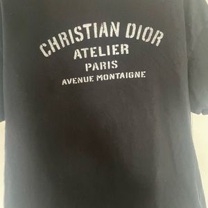 Christian Dior Black Graphic Tee